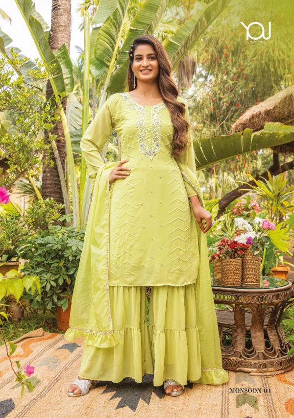 Wanna Monsoon Designer Georgette Party Wear Readymade Salwar